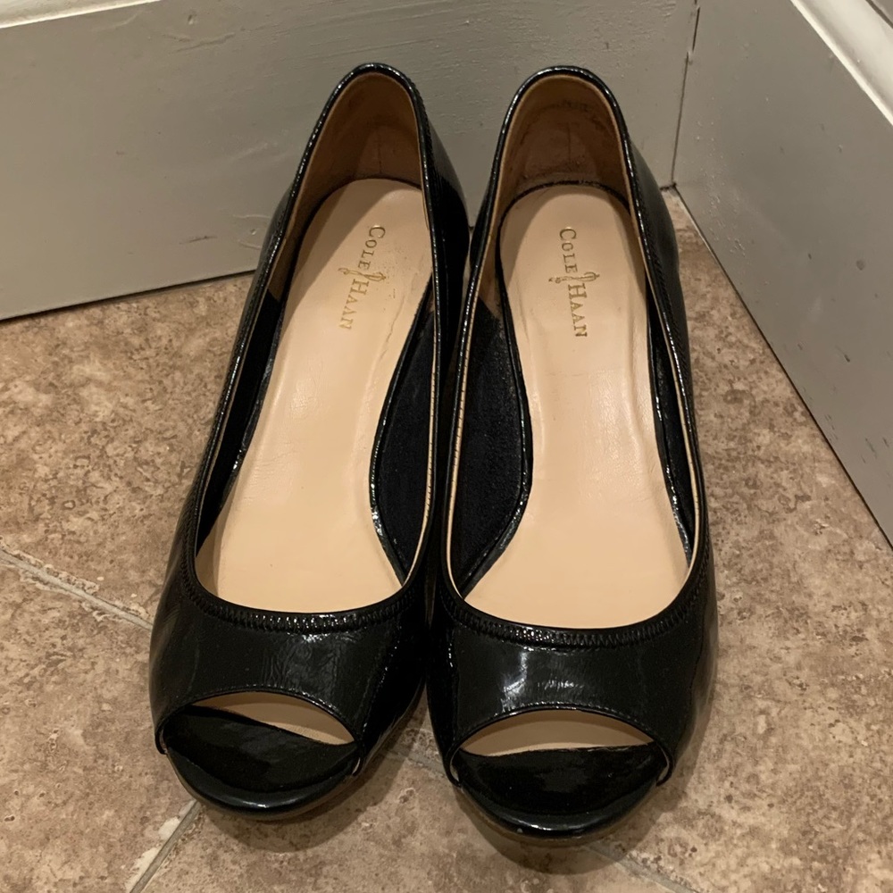 Cole Haan x Nike Air peep toe wedge